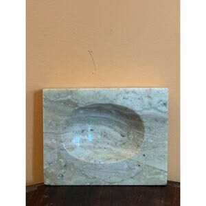 Vintage Alabaster Natural Stone Ashtray